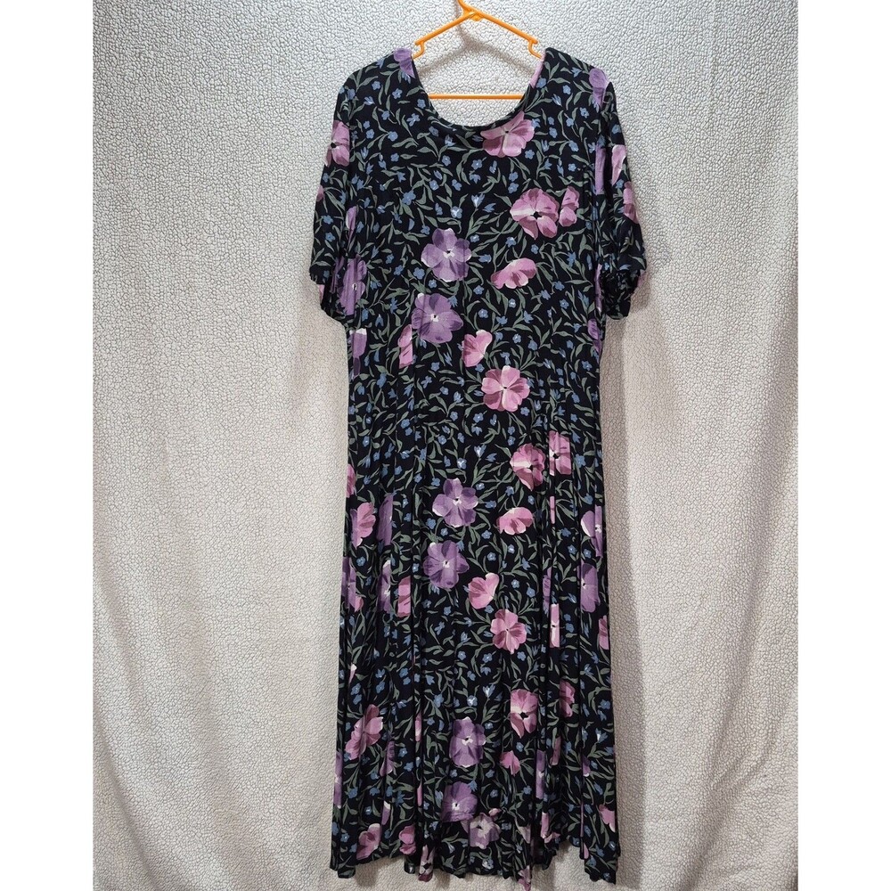 Hero Women's Size 18 Flower Multicolor Floral Pullover Dress